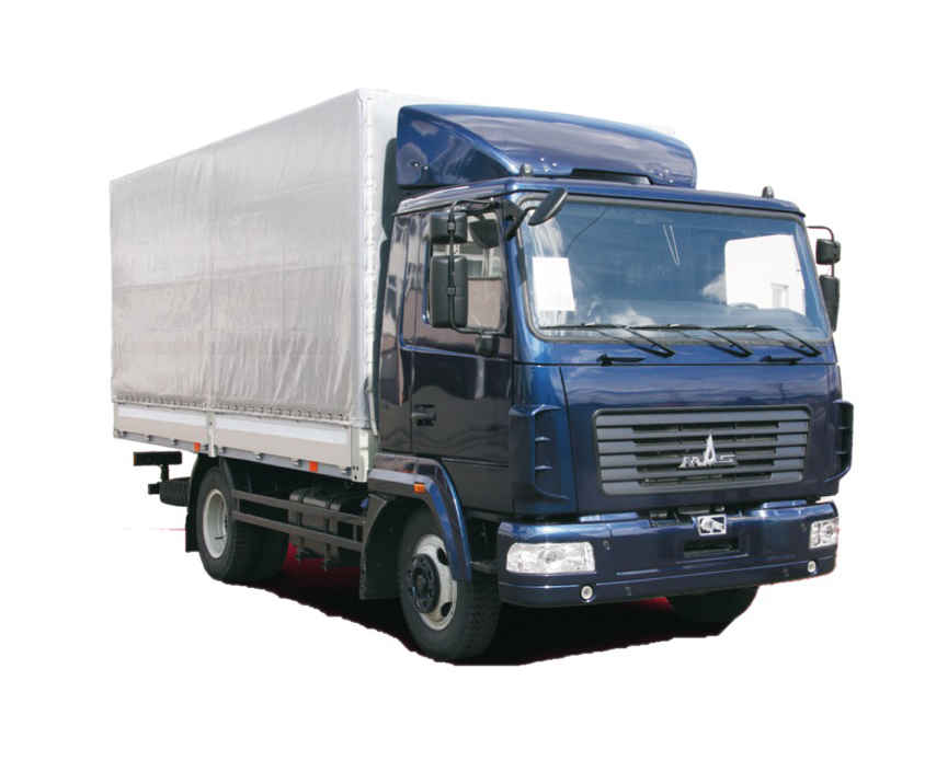 Бортовой автомобиль МАЗ-4371V2-569-000 тентованный 4×2