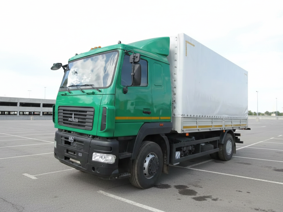 Бортовой автомобиль МАЗ-534026-8570-000 с тентом 4x2